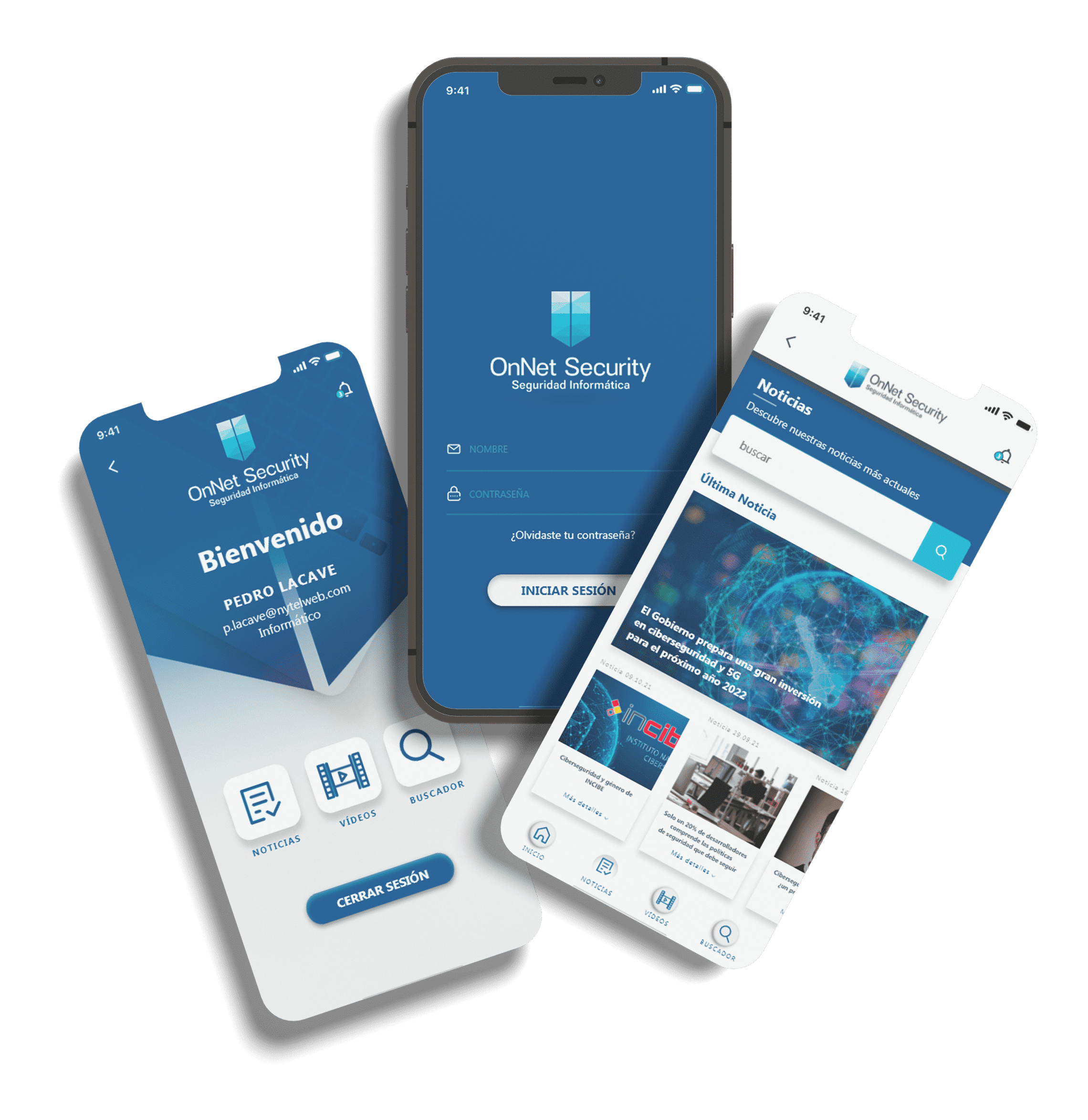 APP-APLICACIONES-MOVILES-NOTICIAS-CIBERSEGURIDAD AZUL-ONNETNOTICIAS-DISENO-NYTELWEB-DEVELOPERS