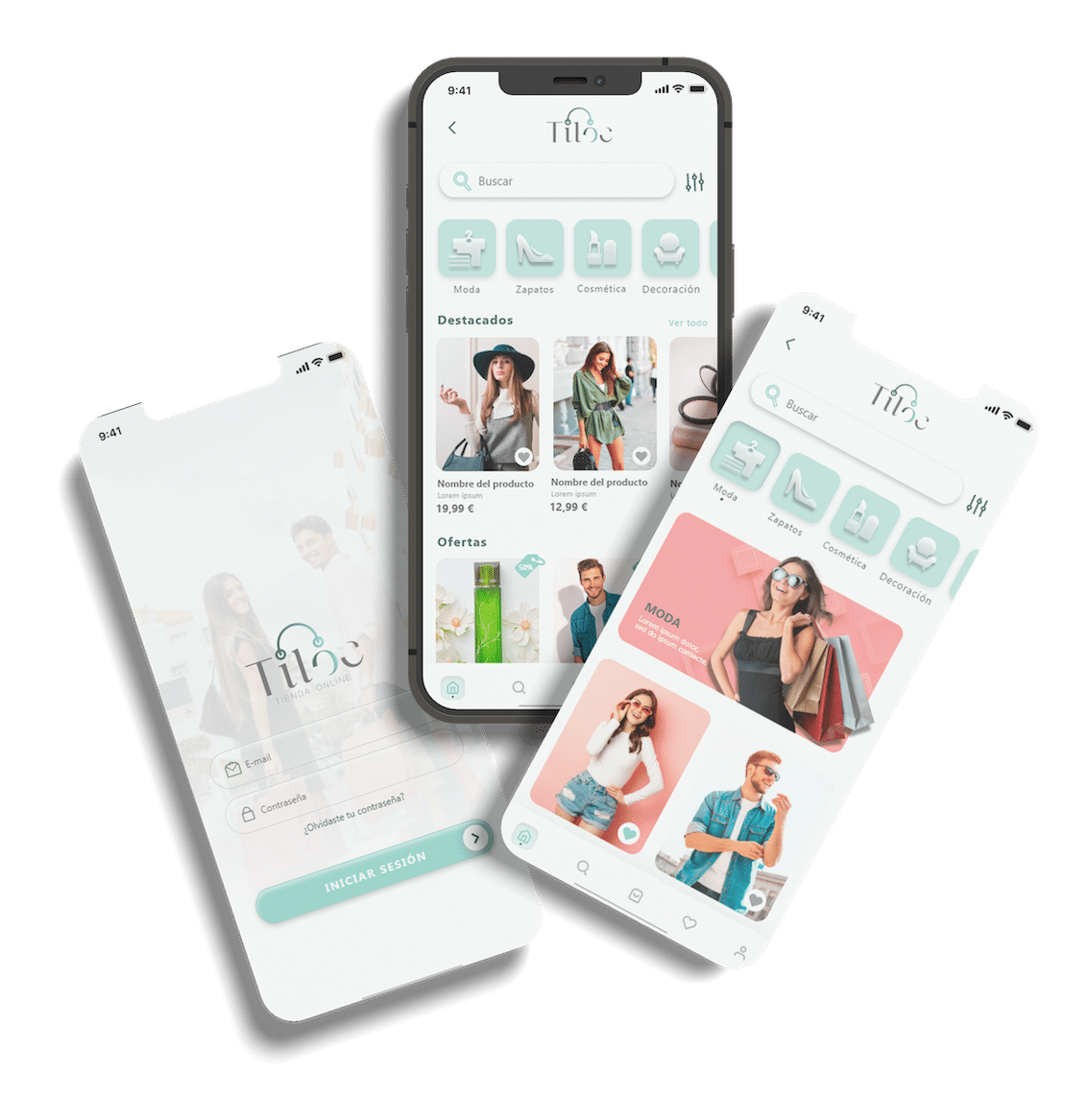 APP TIENDA ONLINE TILOC NYTELWEB VERDE DEVELOPERS MOCKUP