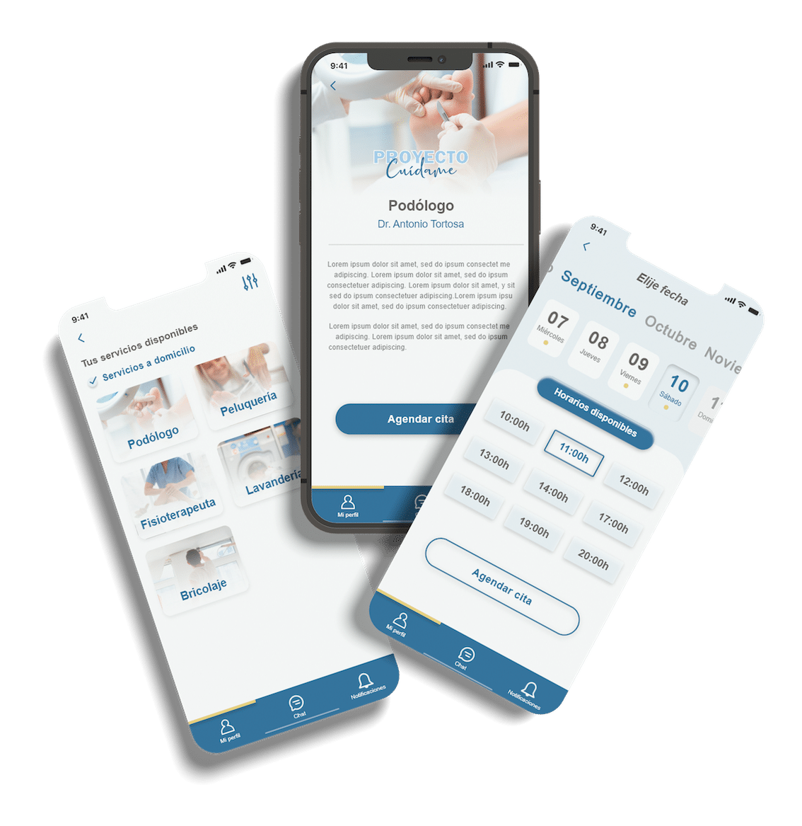 APP SERVICIOS TALLERES SIERRA NORTE DE MADRID MANCOMUNIDAD SERVICIO PODOLOGO NYTELWEB DEVELOPERS