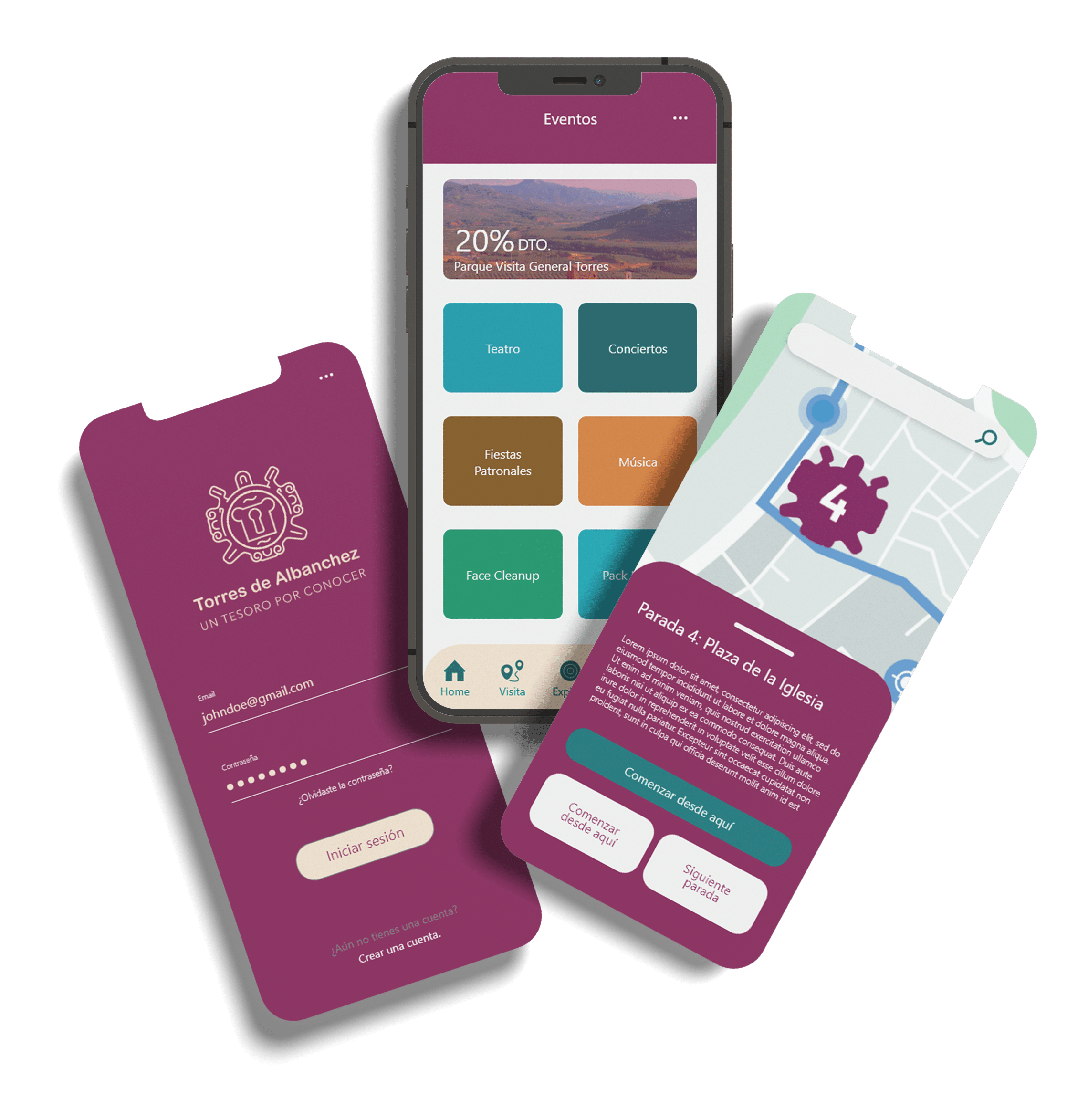APP APLICACION RUTAS TORRES DE ALBANCHEZ NYTELWEB DEVELOPERS